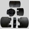 sourcing map 2pcs L090 Jaw Coupling Insert, Urethane Flexible Solid