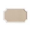 Hogan Framed Scalloped Decorative Wall Pinboard; White; 18 x 30;