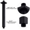 Anpean 12 Inch Square Ceiling Mounted Shower Arm and Flange,