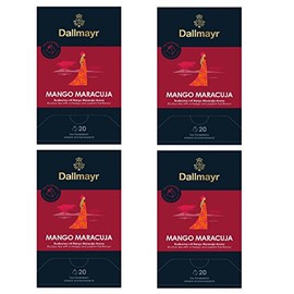 4 x Dallmayr Rooibos Mango Passion Fruit 20 Pyramids 2.5 g Each