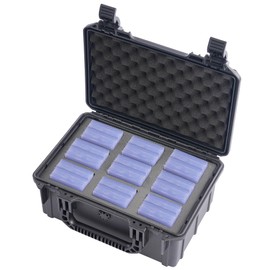 BOMIIPOR Semi Rigid Card Holder Case - Card Saver 1 Storage Box for Semi Rigid Card Holders, Semi Rigid Card Holder Box Fits 720 Cards（Model A，Classic Black）