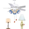 Hyamass 12 inch Ceiling Fan Pull Chain Extension Mushroom House
