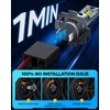 AtomBulb H7 Bulbs, 40000LM 6500K Cool White, 1:1 Mini Size,