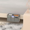 Edudif Dual-purpose Bedside Caddy Bedside Organizer, Bed Caddy with 6