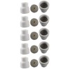Vaphy #12 Ceramic (10-Pack) White TIG Welding Cup