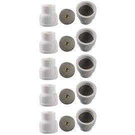 Vaphy #12 Ceramic (10-Pack) White TIG Welding Cup
