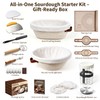Sourdough Starter Kit with Proofing Basket,bread baking supplies & 34oz