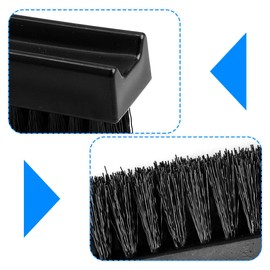 GLADFRESIT 2Pcs Hand Nail Brushes, Plastic Fingernail Cleaning Brushes, Nylon Stiff Bristle Nail Scrubbing Brush (Black)