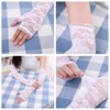 Kingsie Women's Lace Gloves, Long Gloves, UV Protection, Sun Protection,
