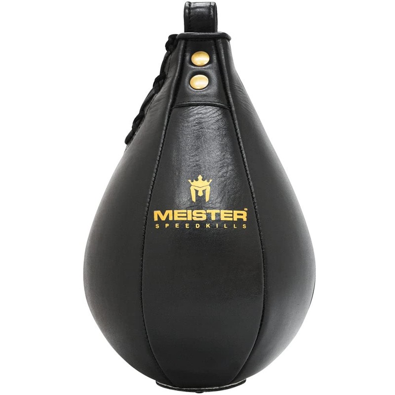 Meister SpeedKills Leather Speed Bag w/Lightweight Latex Bladder - Black
