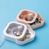 ANCLLO 2 Pieces Hair Scrunchie Organizer Holder Box Jewelry Organizer