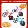 Pizza Cutter, Bicycle Pizza Cutter Wheels Dual Stainless Steel Super
