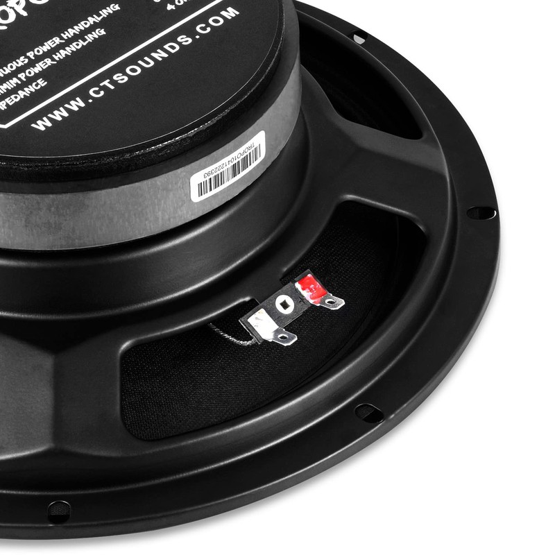 CT Sounds TROPO10-4 10” Shallow Mount Midrange Speaker, 300 Watts
