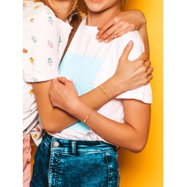 JSDDE Personalisiert Armband mit Gravur Partnerarmband Armreif für Paar Freundschaftsarmband Personalisierte Geschenke für Damen Herren (Silber, Damenarmband 18-23cm)