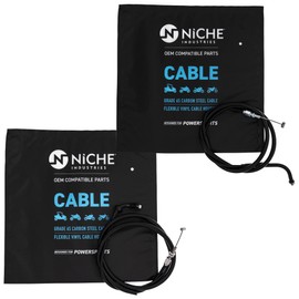 NICHE Push Pull Throttle Cable Set for Honda CB400 CM400 CM450 CX500 17910-447 17920-449