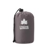 LOGOS 72600324 Anti-bacterial and odor-resistant silky inner shruff, charcoal, (approx.)