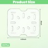 MBAIYO 24 Pcs Plastic Drain Shelf for 1/6 Size Food