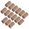 15pcs Essential Oil Car Diffuser Round Shape Simple Compact Walnut