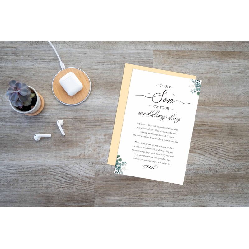 Ure Tenk To My Son on Your Wedding Day Poem,