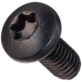 Small Parts 0806MTPBZ Steel Pan Head Machine Screw, Black Zinc Plated, Meets ASME B18.6.3, T20 Star Drive, #8-32 Thread Size, 3/8" Length, Fully Threaded, Imported (Pack of 100)