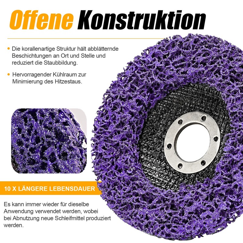 SIFANG 115 mm CSD Disc Sanding Disc, Coarse Cleaning Disc,