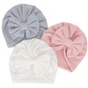 DRESHOW Newborn Baby Hat Soft Stretchy Baby Turban Hat with
