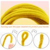 TOAOB 100pcs Pipe Cleaners Yellow Pipe Cleaners Chenille Stems 6mm