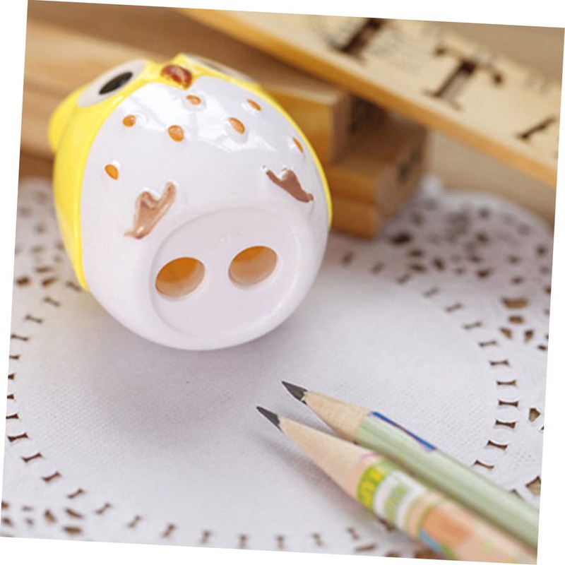 Operitacx Owl Pencil Sharpener, Electric Sharpener, Manual Pencil Sharpener, Electric