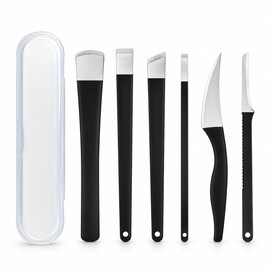 6-Piece Stainless Steel Foot Care Tool Set – Manual Callus Remover, Foot File & Toenail Trimming Tools for Pedicure and Dead Skin Care