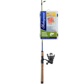 Shakespeare Catch More Fish Spinning Reel and Fishing Rod Combo with Kit