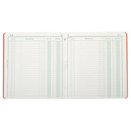 Exacompta - Ref 930E - Revenue & Expenditure Record Book (80 Pages) - 210 x 190mm in Size, 110gsm Lightly Tinted Paper, Glossy Card Cover, FSC-Certified