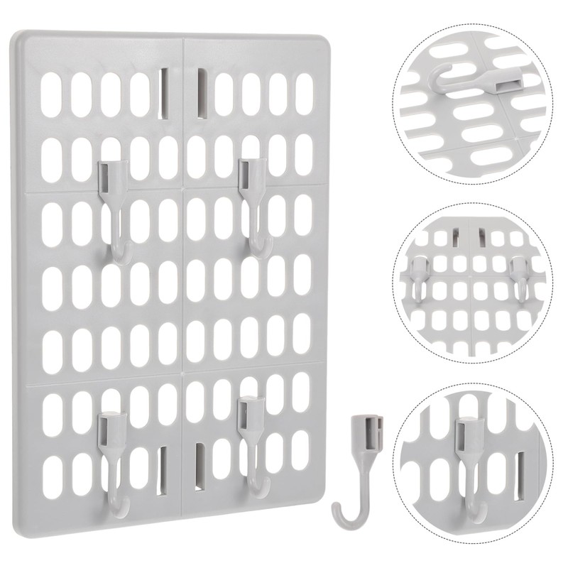 COHEALI 1 Set Nail Wall Mount Pegboard Organizer with Hooks