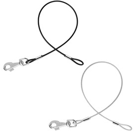 2 Pack Chew Proof Dog Leash Extension Rope, 24" Short Dog Leash Extender for Training, Non Chewable Dog Leash Extender Suitable for Small Medium Large Dogs