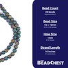 TheBeadChest Rainbow Round Druzy Agate Beads (10mm): Organic Gemstone Round