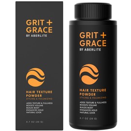 Aberlite Grit + Grace Hair Texture Powder for Men & Women - Styling Texturizing Volume Powder, Volumizing Hair Products, Matte Finish