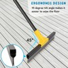 Squeegee Broom for Floor, 18'' Heavy Duty Rubber Wiper with