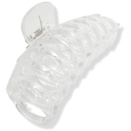 Topkids Accessories 11cm/4.3" Hair Claw Clips for Women, Hair Accessories for Women Hair Clip Hair Clips Women Hair Clips for Thick Hair Women Hair Claws Hair Claw Clip (Clear/Transparent)