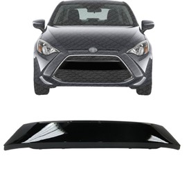 US AUTO PARTS PLUS New Front Bumper Upper Grille Black Plastic Direct Replacement For Scion iA 2016 / Toyota Yaris 2016-2018 53114WB003 TO1036176