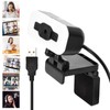 2K Web Camera Automatic Focusing 1080p with LED Light Computer