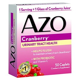 AZO All Natural Concentrated Cranberry Tablets, 50 Count (Pack of 3)