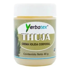 Pomada De Thuja Crema Sólida Corporal Frasco De 40g Yerbatex