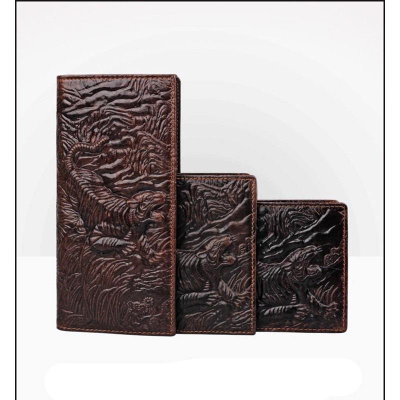 Medifier Tiger Pattern Genuine High Quality Leather Wallet in 3