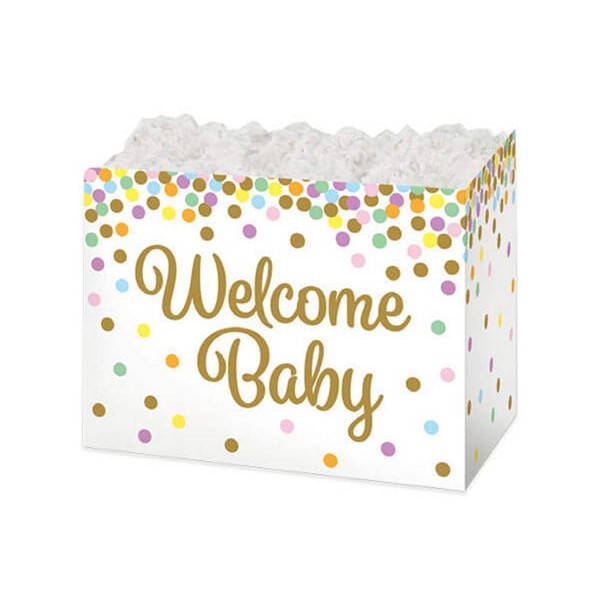 Burton & Burton Welcome Baby Small Rectangular Gift Box -