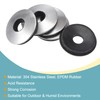 sourcing map Bonded Sealing Washers 16x5.5x2.8mm Stainless Steel EPDM Rubber