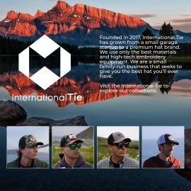 International Tie Thin Red Line Hat – Trucker Cap, Baseball, Snapback, Hat Mesh Back (Camouflage)