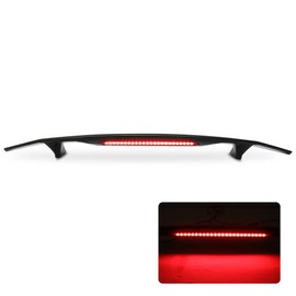 Trunk Spoiler Compatible with 2013-2016 Dodge Dart, IKON Style Glossy Black ABS Spoiler Wing with 3rd Brake Light by IKON MOTORSPORTS, 2014 2015
