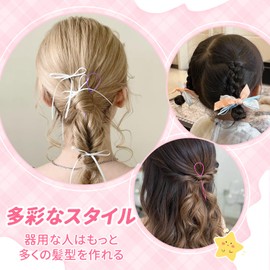 Kurumpa Stick, Arrangement Stick, 5 Colors, 10 Pieces, Professional, Beginners, Easy Hair Arrangement, Set of 2 Sizes, Hair Tool, Easy Hair Salon or Home