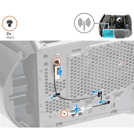 Deal4GO M.2 IPX4 Internal WiFi Antenna Wireless WLAN Cable HMXYR 0HMXYR Replacement for Dell Precision 3660 T3660 XPS 8950 Tower Desktop