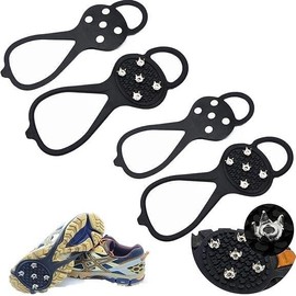 Easily attachable and detachable crampons for daily life Anti-slip urban crampons on icy roads Band-type pouch 5ea