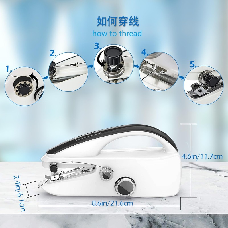 Handheld Mini Electric Sewing Machine for Home Use, Two Power